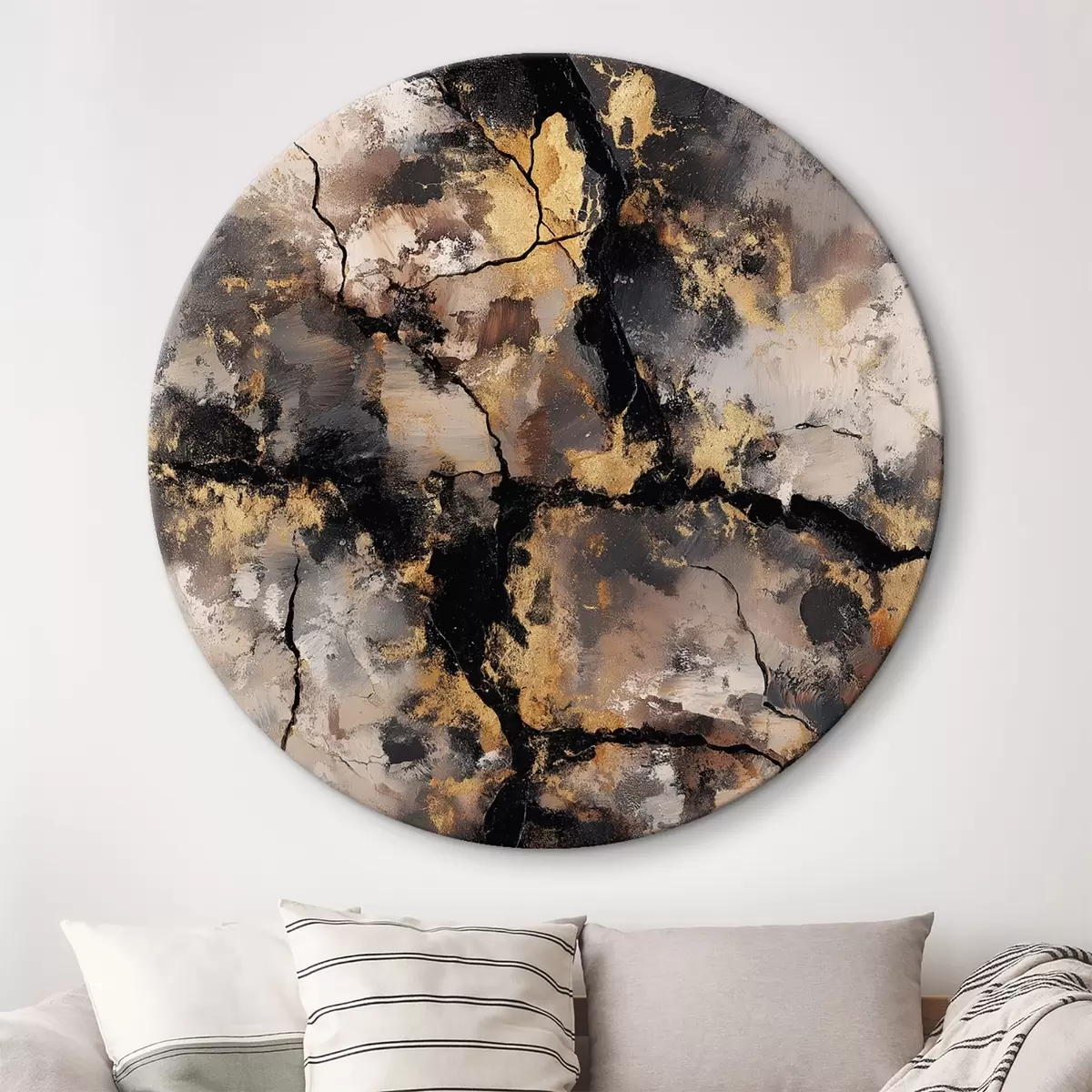 Runde Wandbilder Marmor r46035