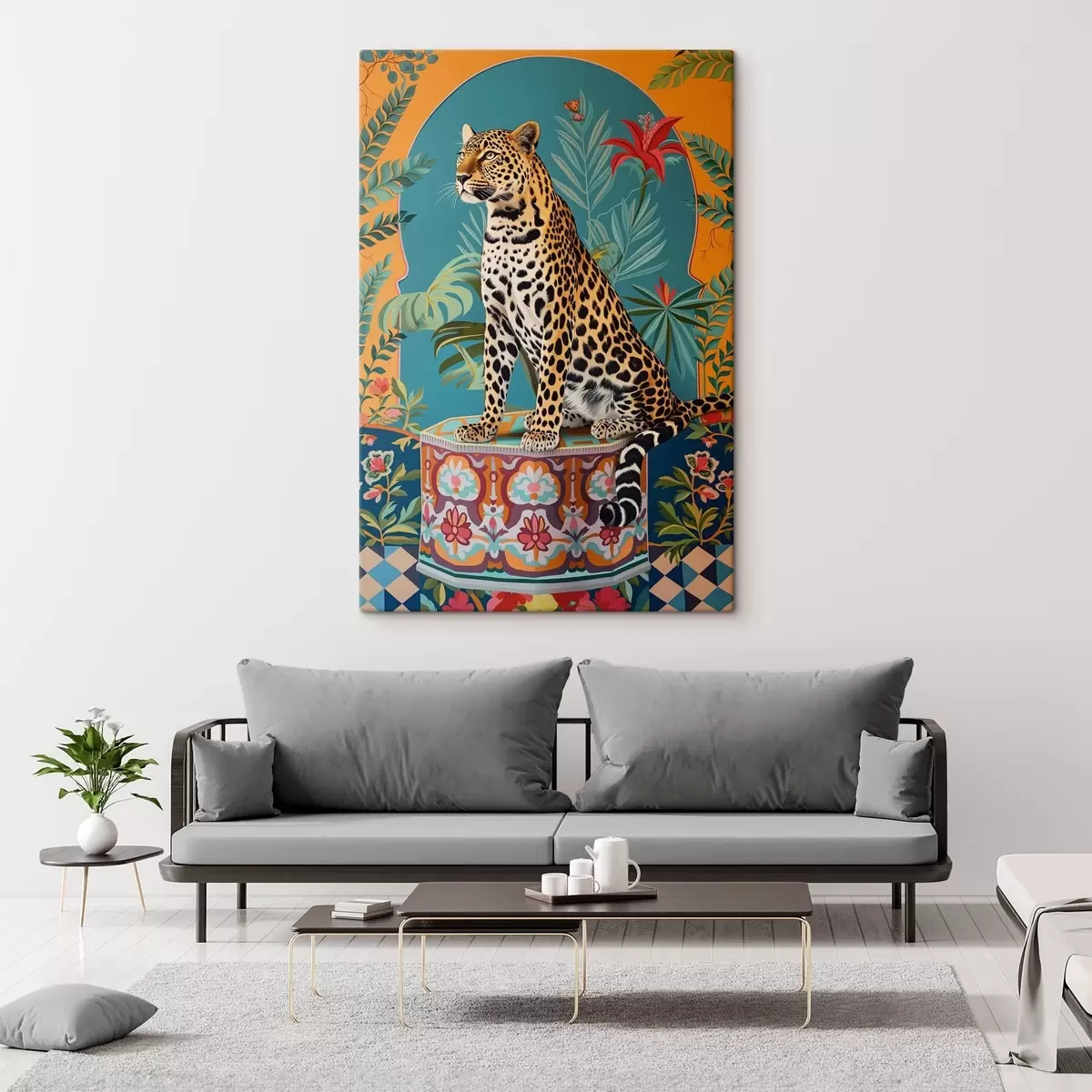 Fototapete Leopard s46058
