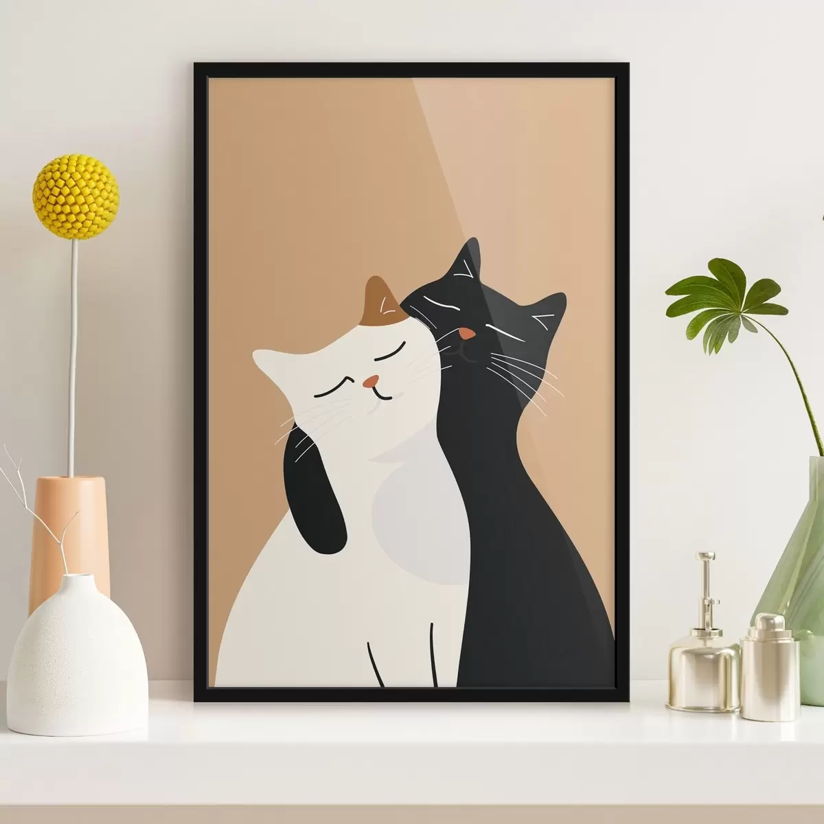 Poster Katzen-Duo f46043