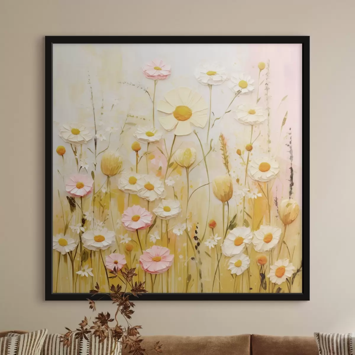 Poster Wiesenblumen im Ölgemälde-Stil f45741