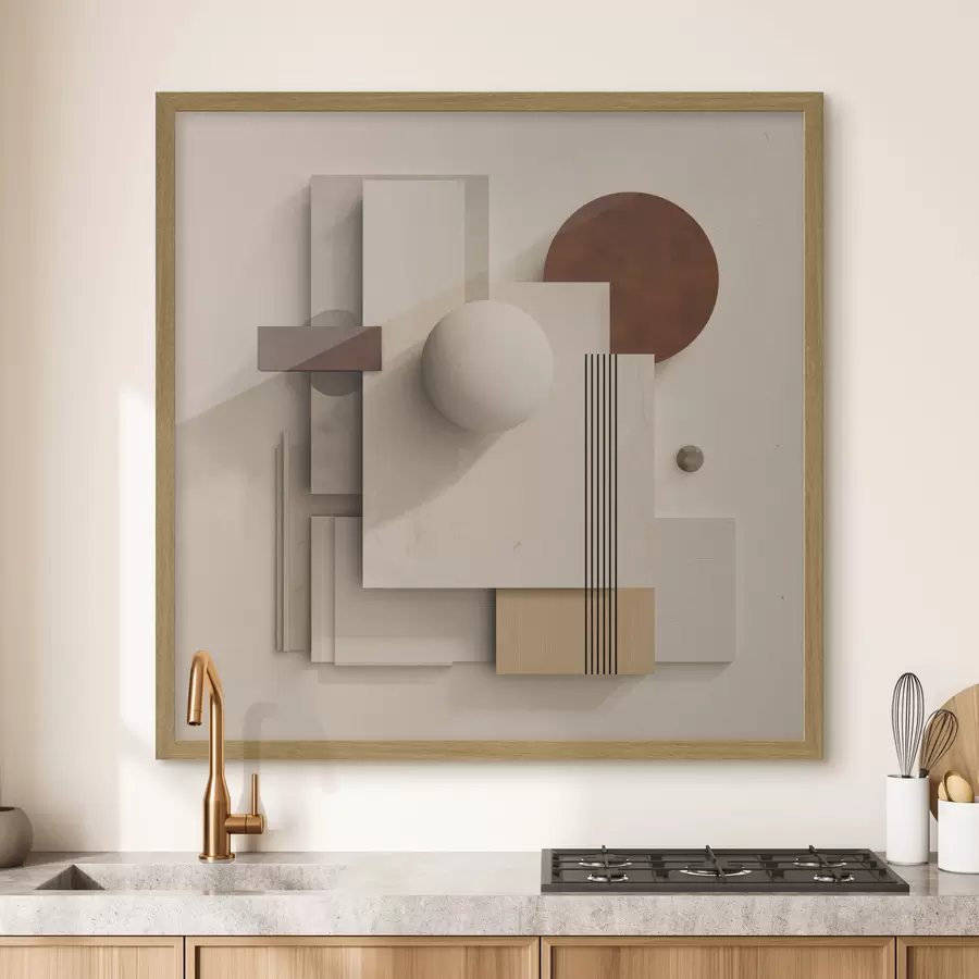 Fototapete Geometrie der Ruhe im modernen Minimalismus-Stil f45856
