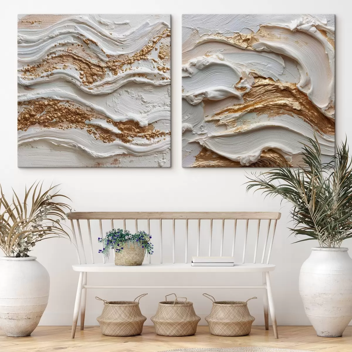 Fototapete Volumetrische Abstraktion mit weißen und gelben Strichen m00742