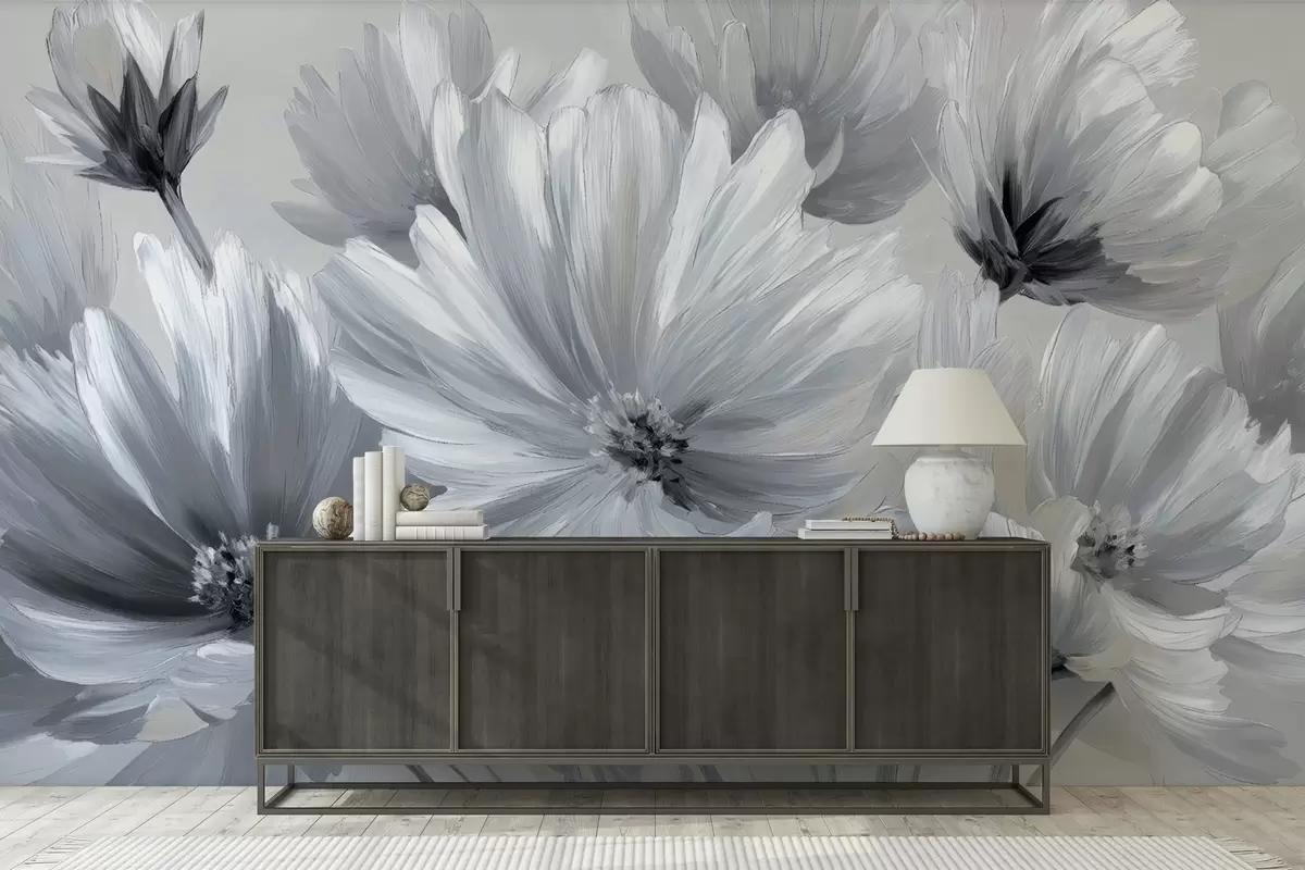 Fototapete Abstrakte Blumen w04670