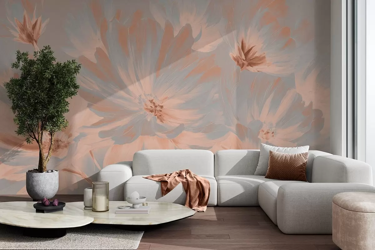 Fototapete Abstrakte Blumen w04670v1