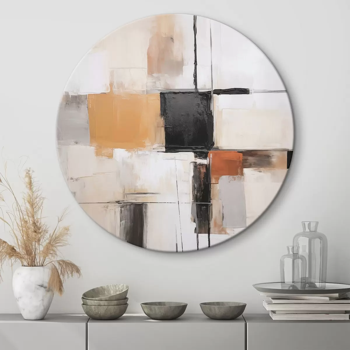 Runde Wandbilder Moderne Abstraktion r46126