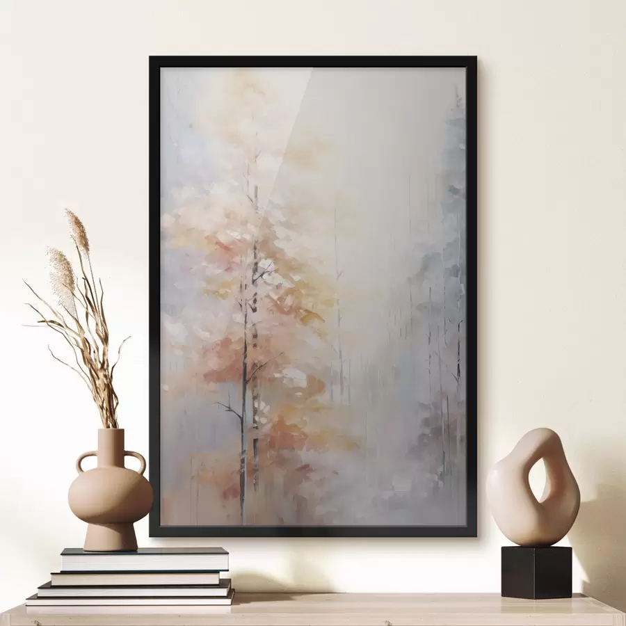 Fototapete Herbstwald-Imitationsgemälde f46122