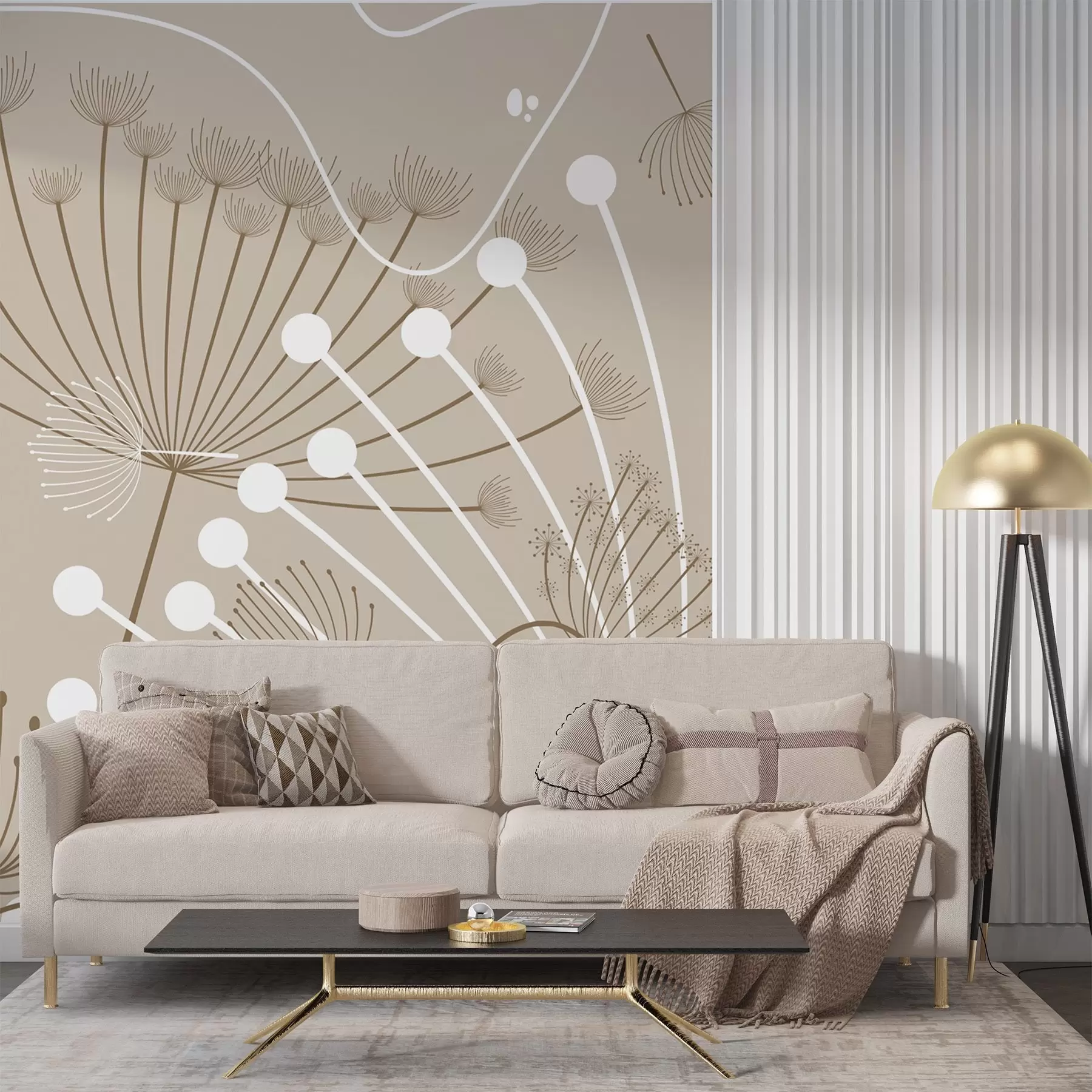 Fototapete Abstrakte Blumen w04702