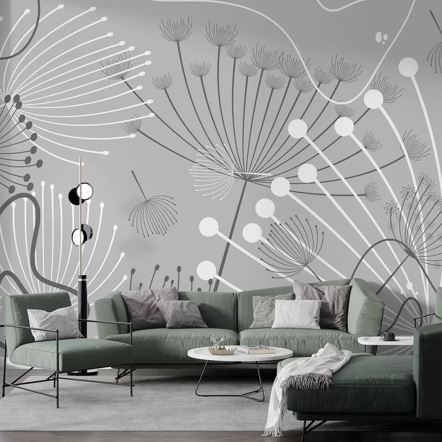 Fototapete Abstrakte Blumen w04702v3