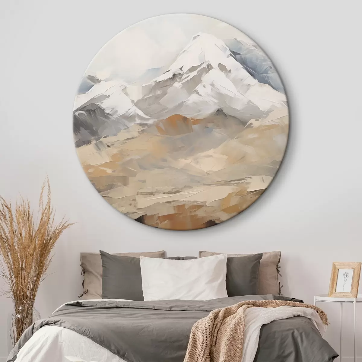 Runde Wandbilder Bergimitationsgemälde r46193