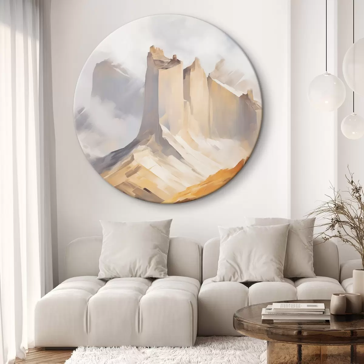 Runde Wandbilder Rocky Mountains r46195