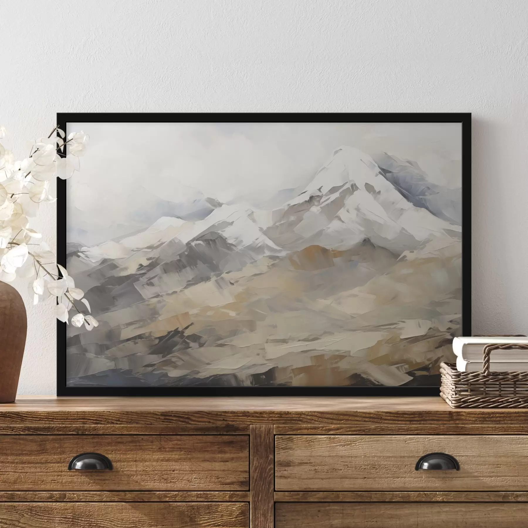 Fototapete Bergimitationsgemälde f46193