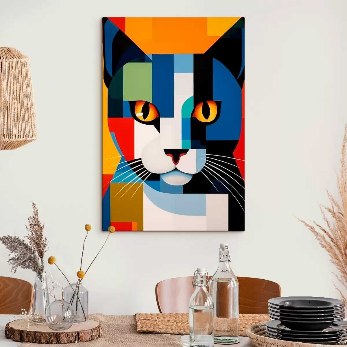 Fototapete Abstrakte Katze s46204