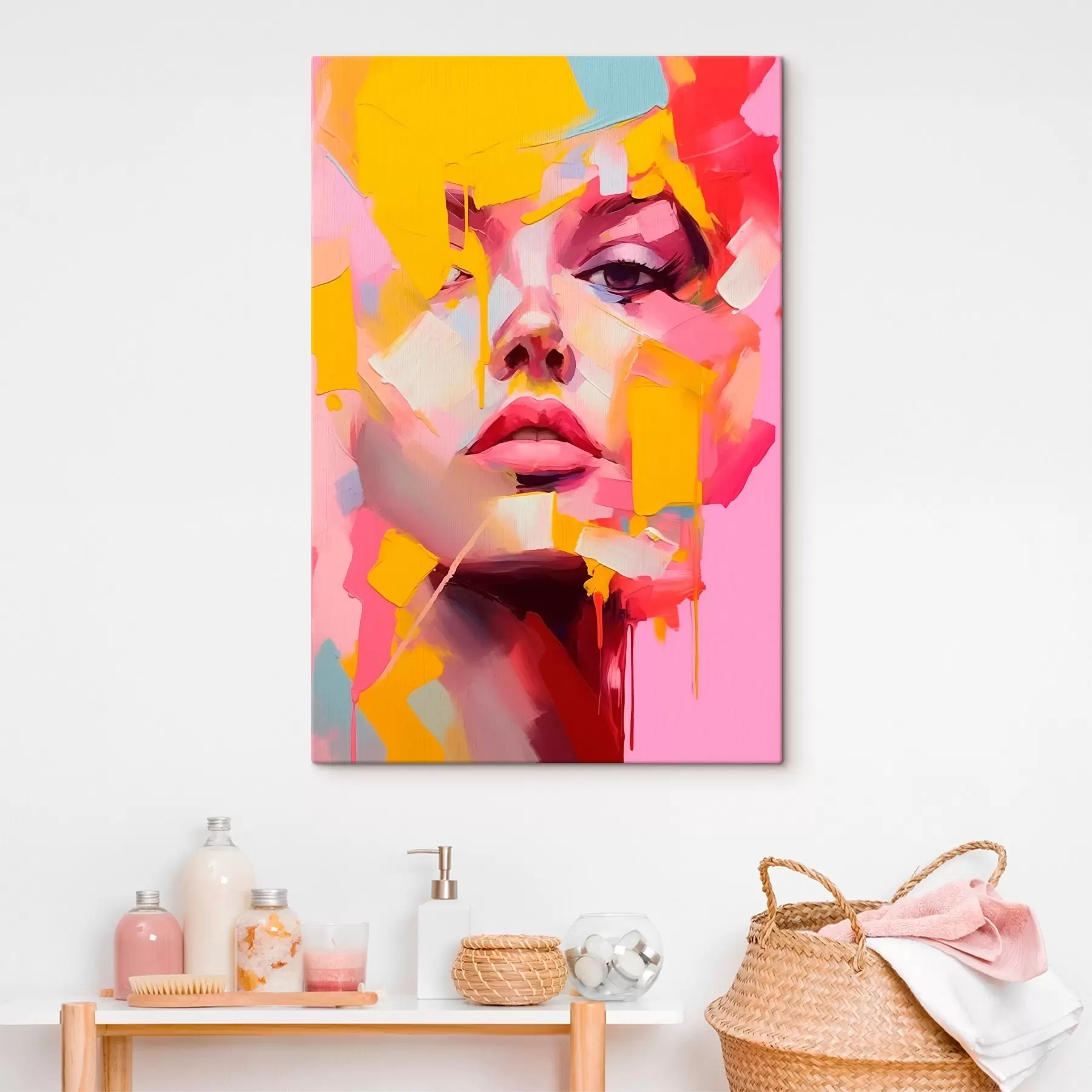 Fototapete Abstraktes Gesicht s46217