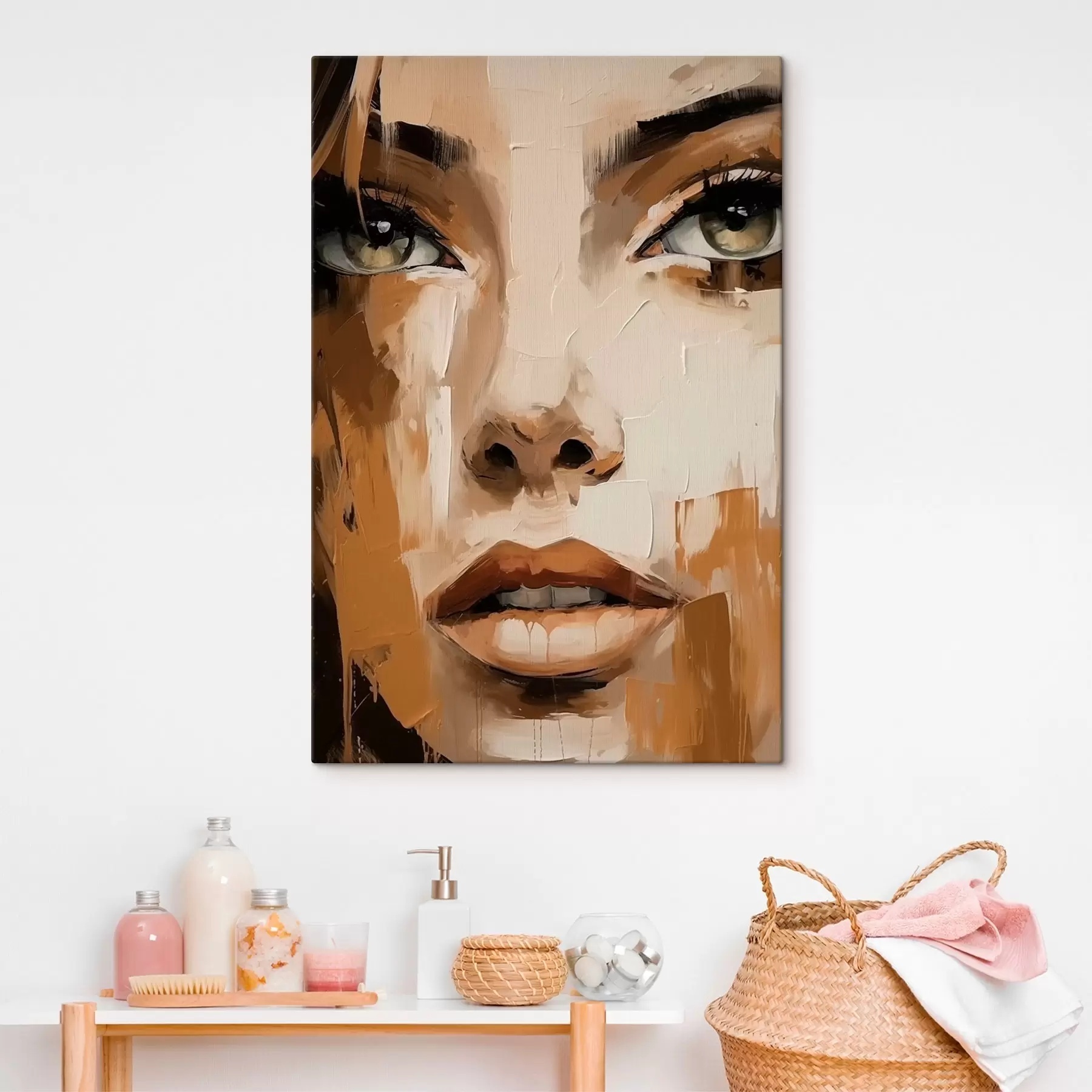 Fototapete Abstraktes Frauenporträt s46228