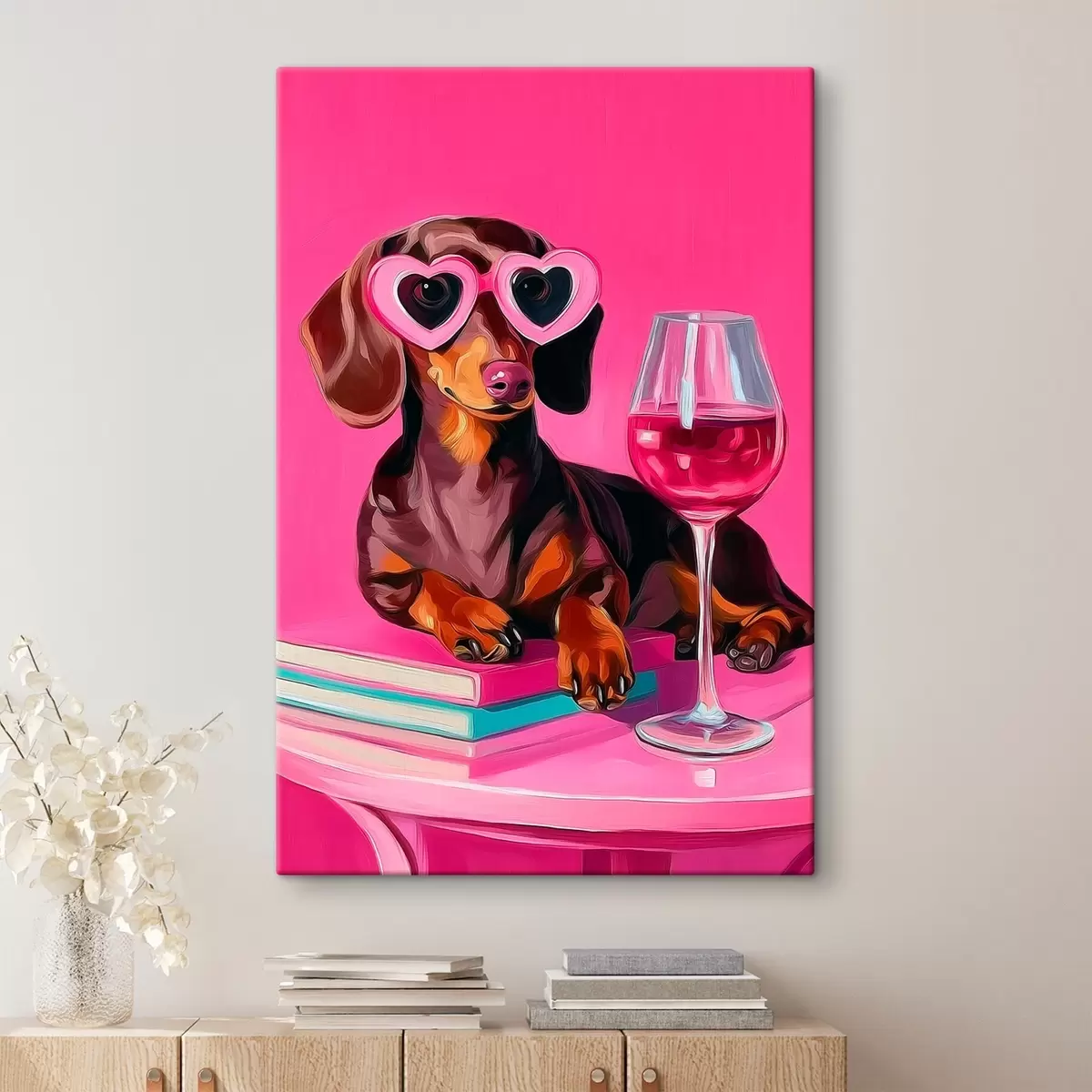 Fototapete Hund mit Brille s46234