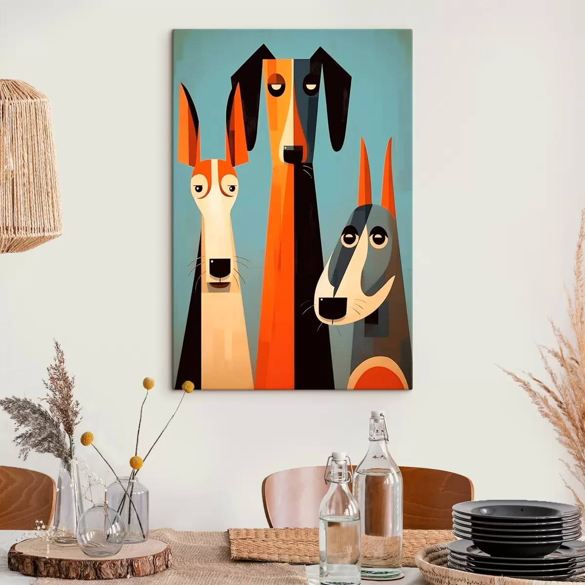 Fototapete Zusammenfassung Hunde s46236