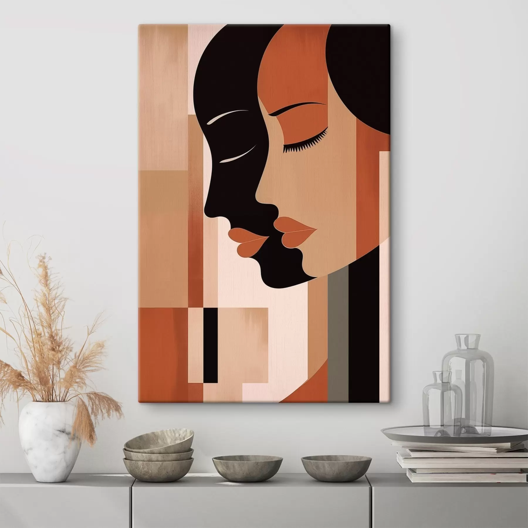 Fototapete Abstrakte Gesichter s46241