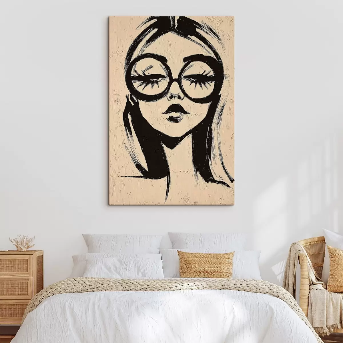 Fototapete Mädchen mit Brille s46244