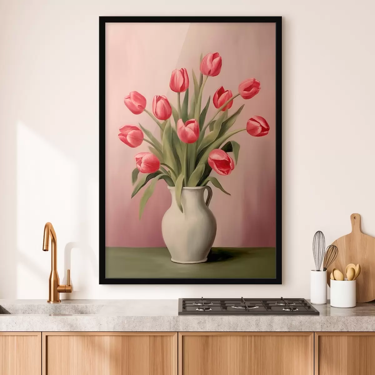 Poster Tulpen in einer Vase f46210