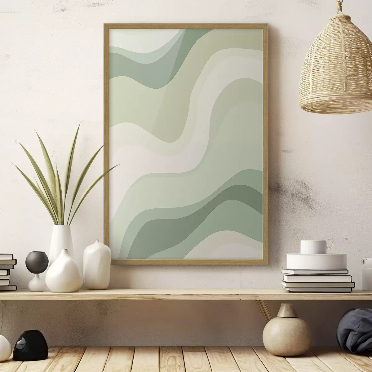 Poster Abstrakte Wellen f46214
