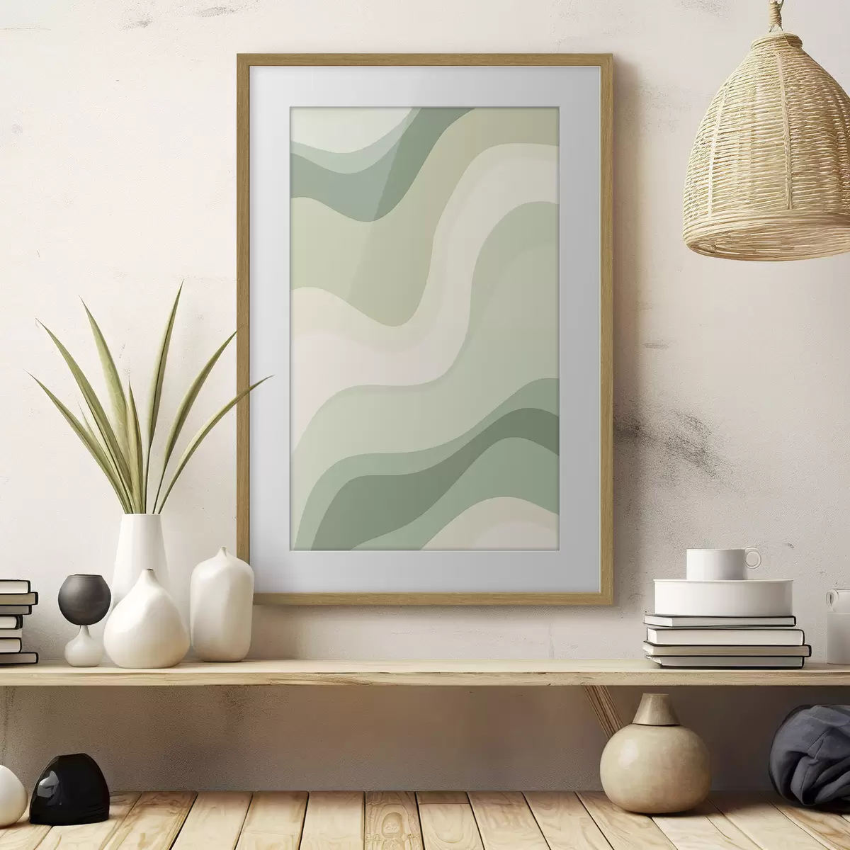 Poster Abstrakte Wellen f46214