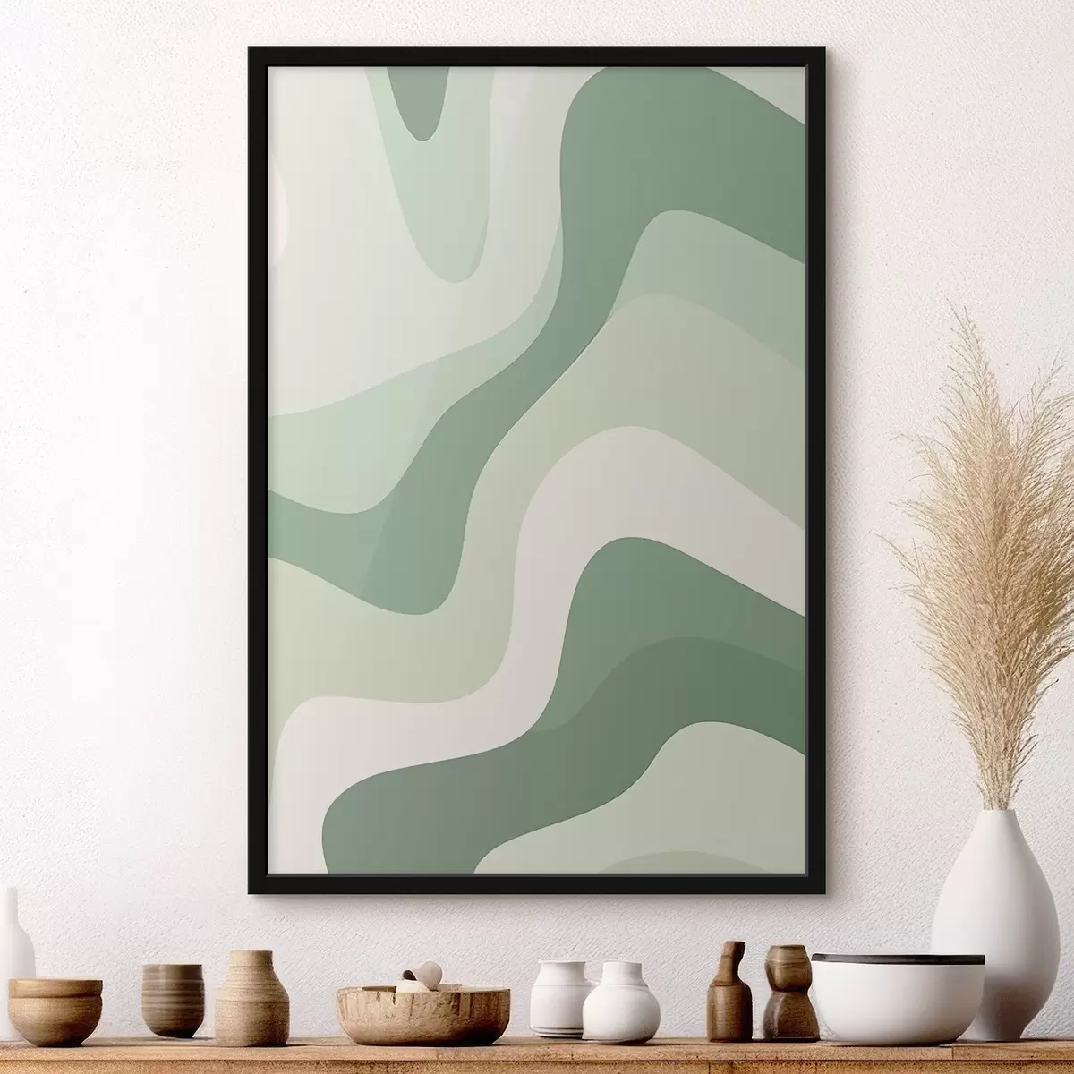 Poster Abstrakte Wellen f46215