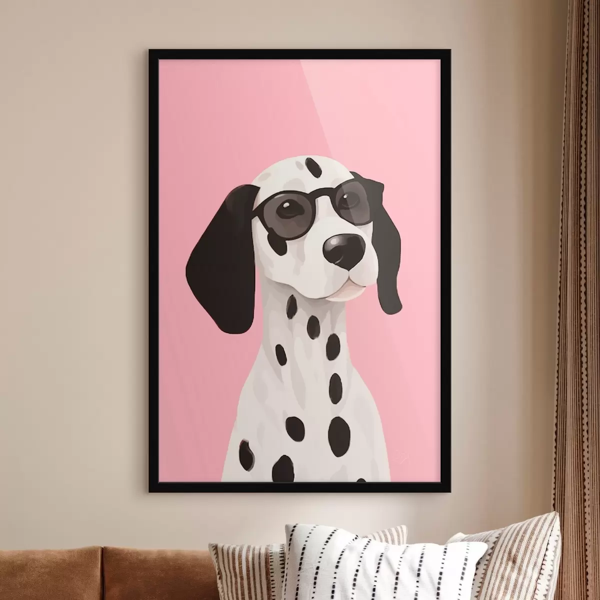 Poster Dalmatiner mit Sonnenbrille f46251