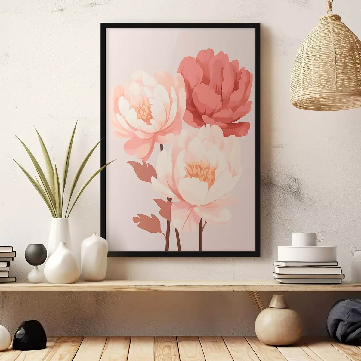 Poster Pfingstrosen f46252