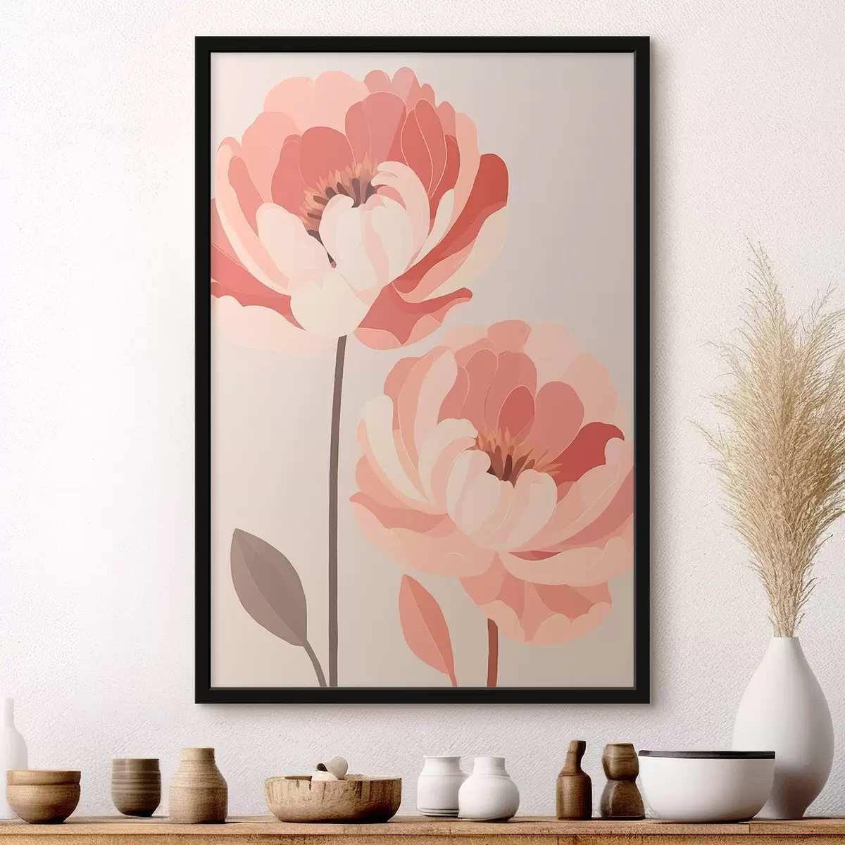 Poster Pfingstrosen f46253