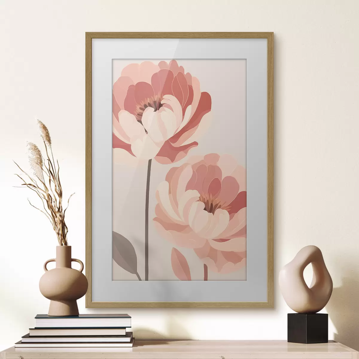 Poster Pfingstrosen und Bewegung f46253