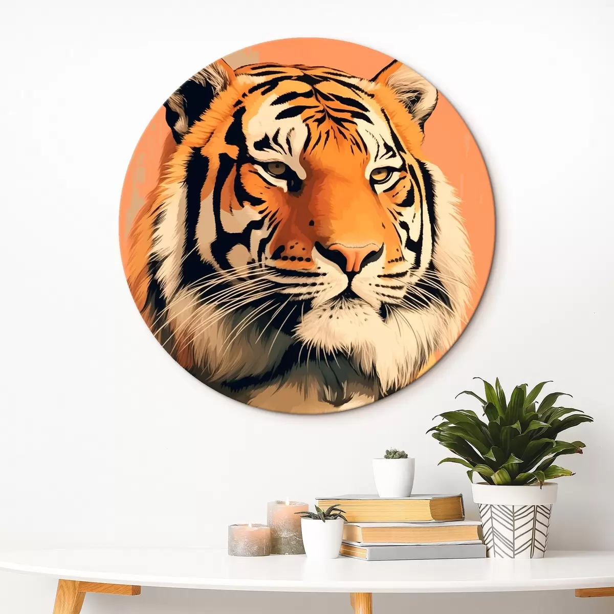 Runde Wandbilder Tiger r46205