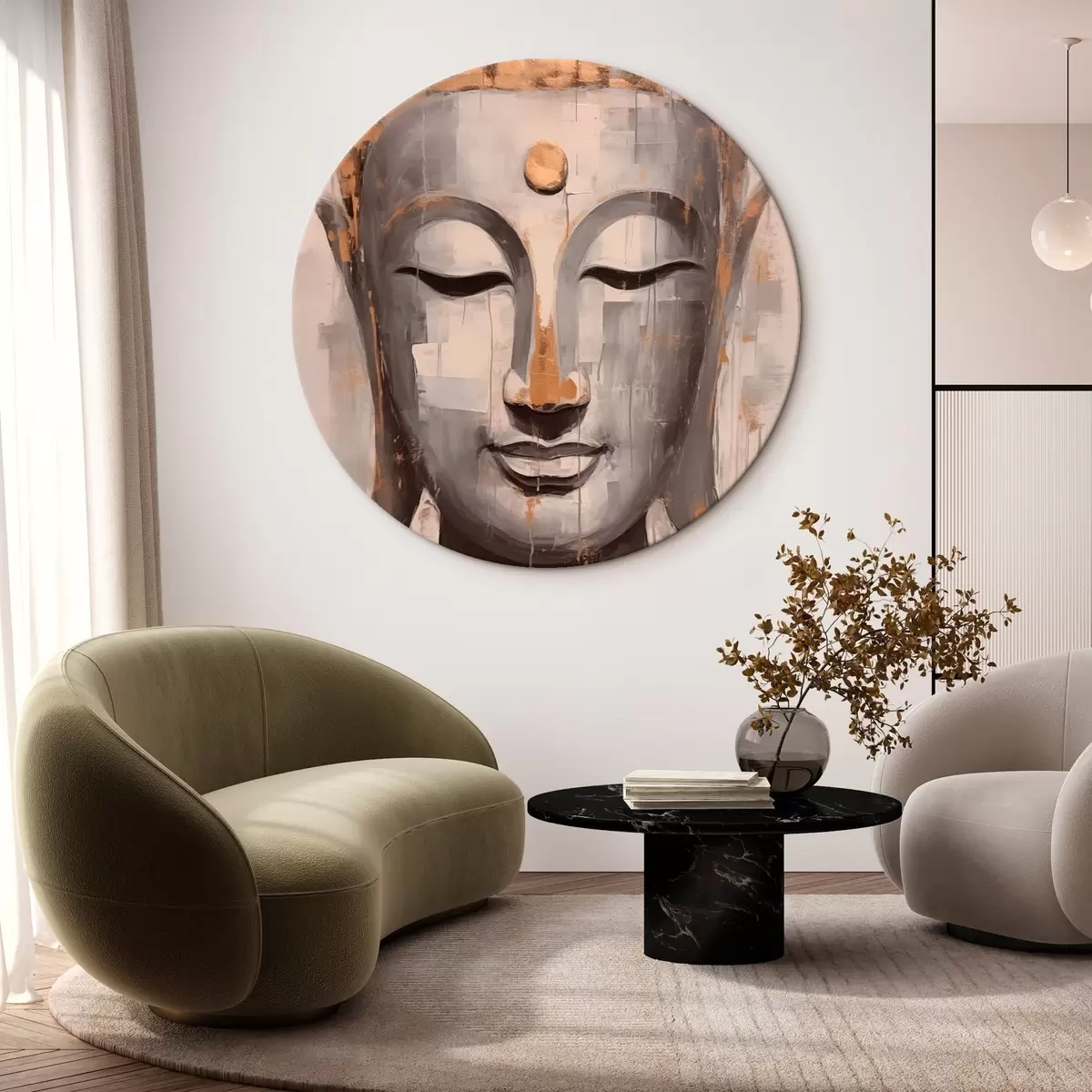 Runde Wandbilder Buddha r46219