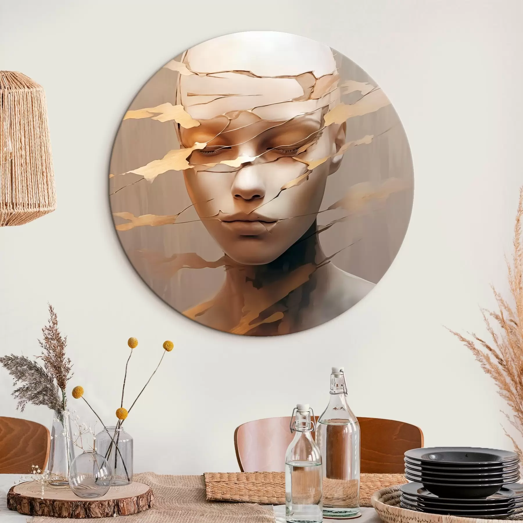 Fototapete Zerschlagenes Gesicht r46225