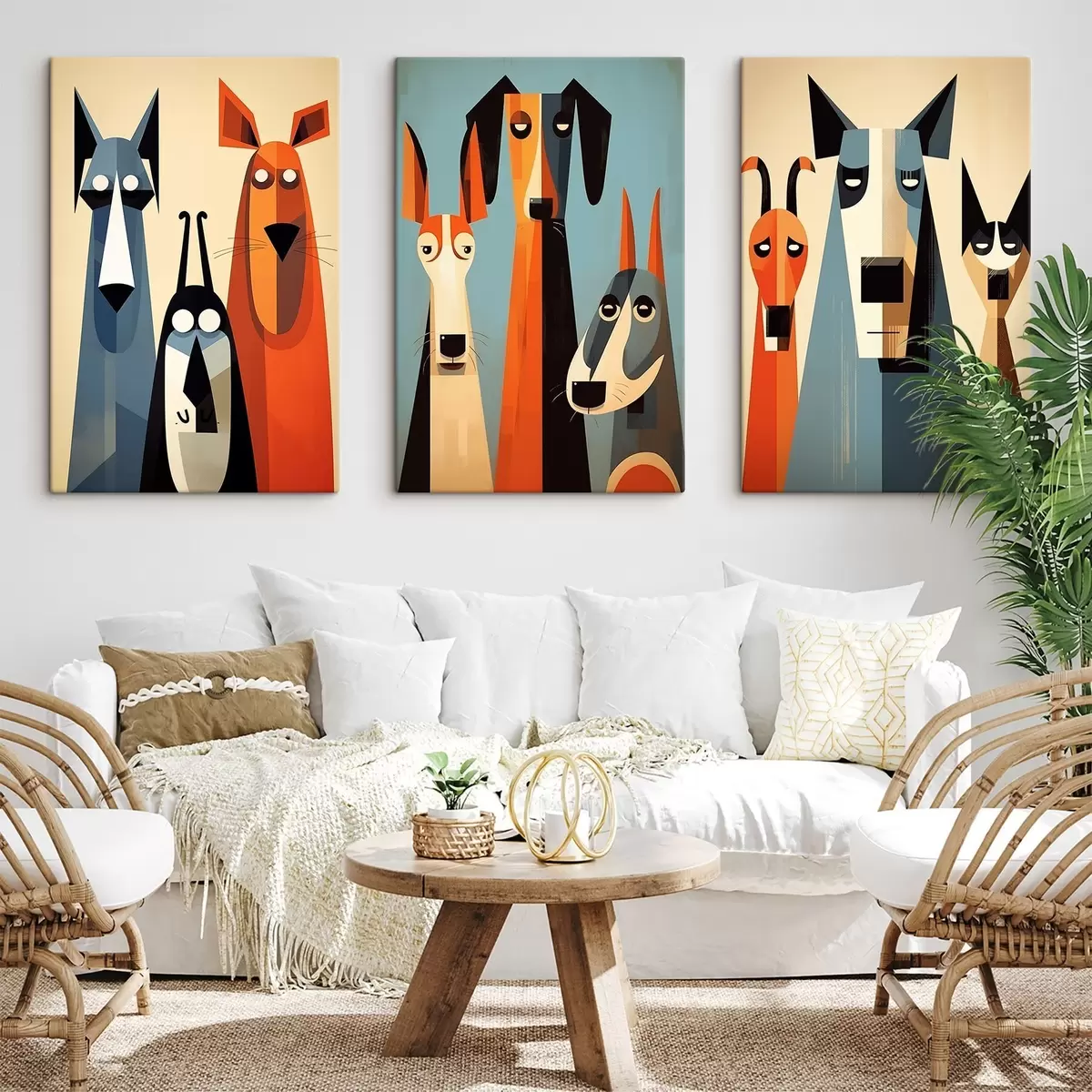 Fototapete Abstrakte Hunde m00845