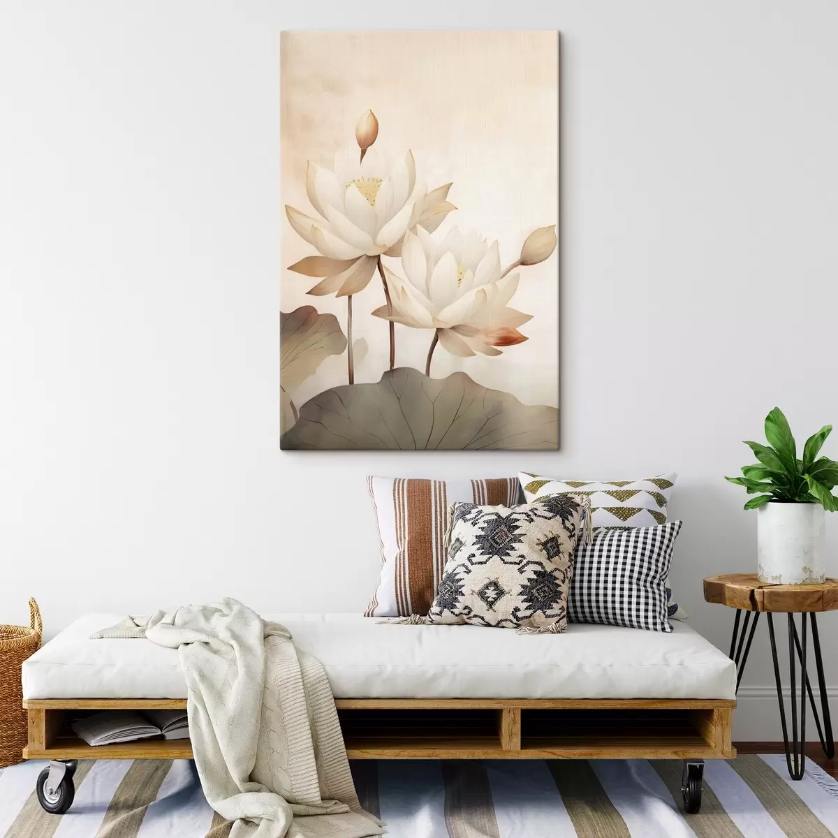 Fototapete Große Lotosblumen s46069