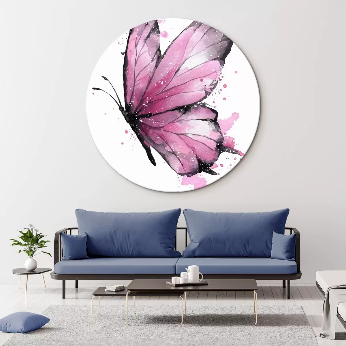 Runde Wandbilder Schmetterling r46075