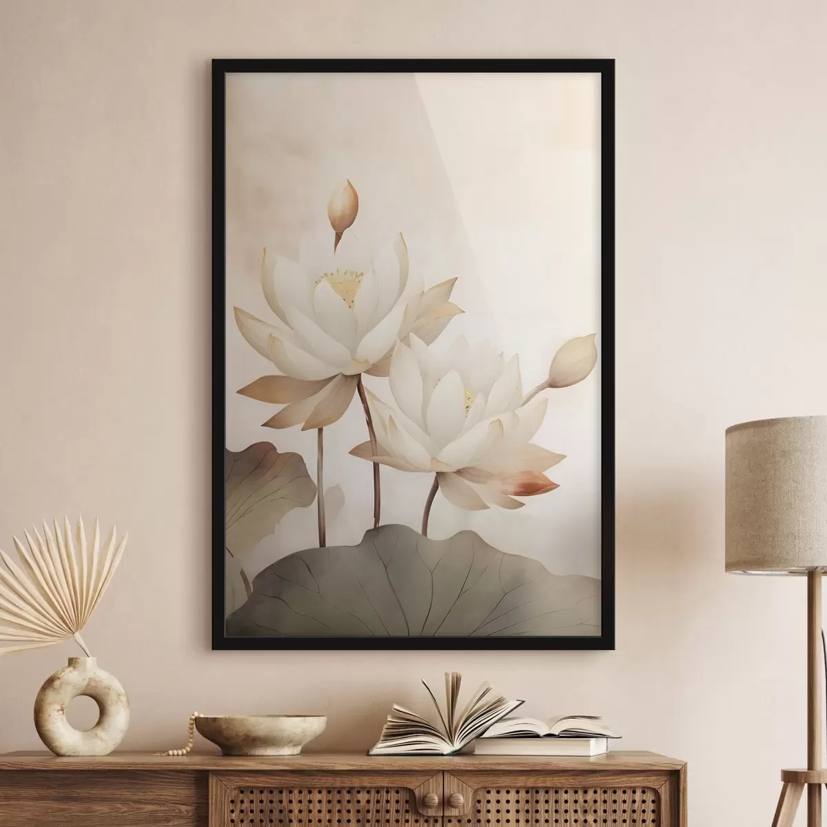 Poster Große Lotosblumen f46069