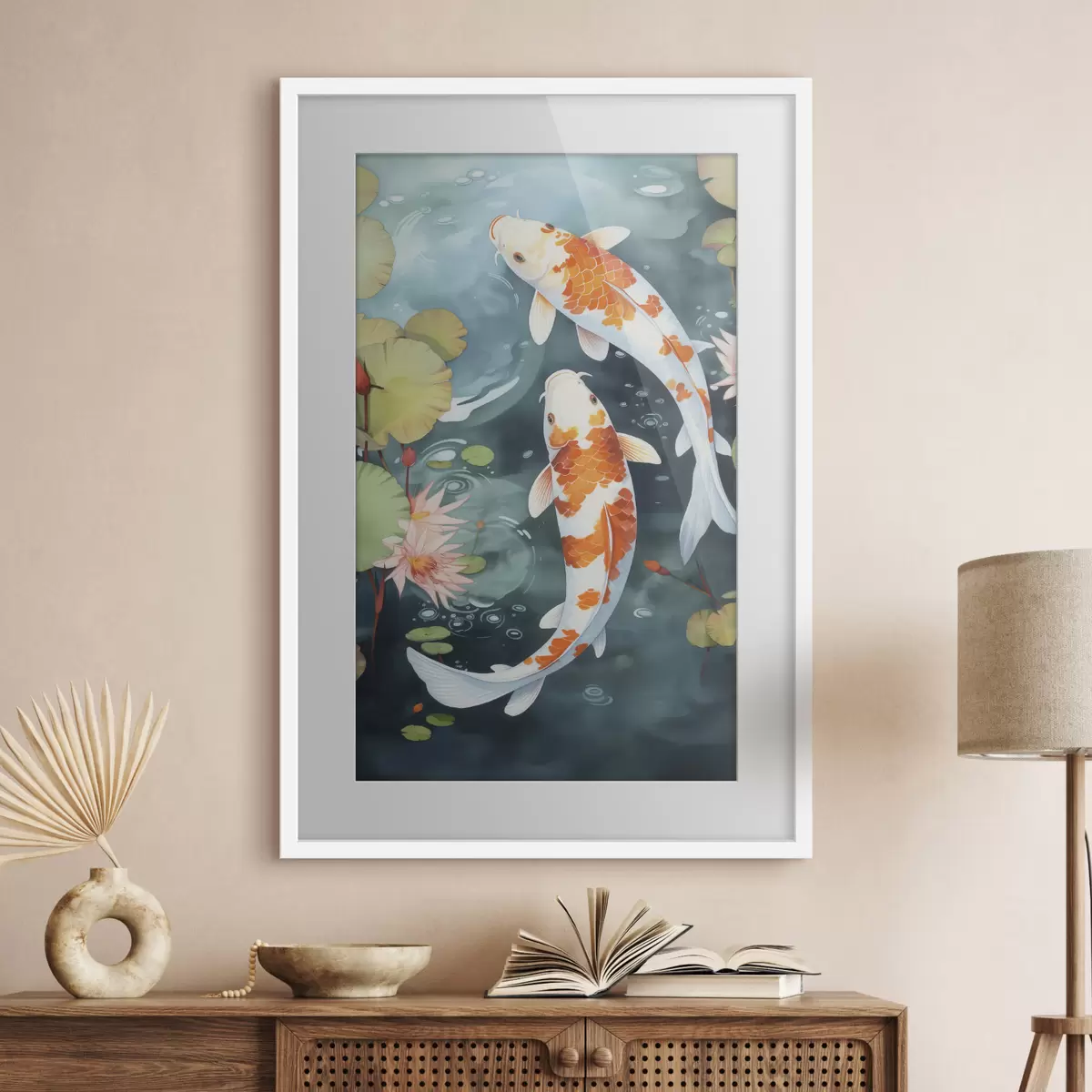 Poster Fisch in einem Teich f46087