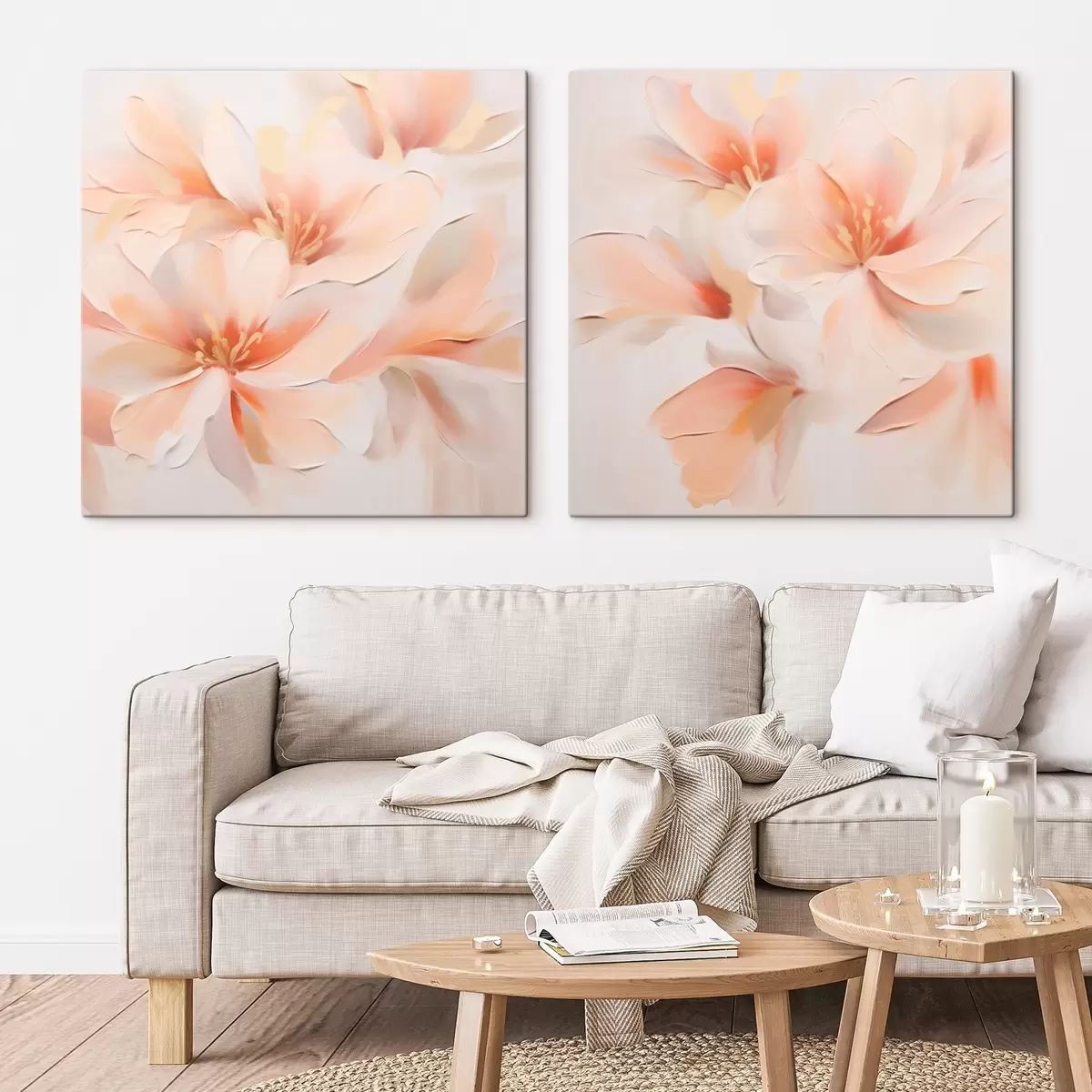 Fototapete Abstrakte zarte Blumen m00789
