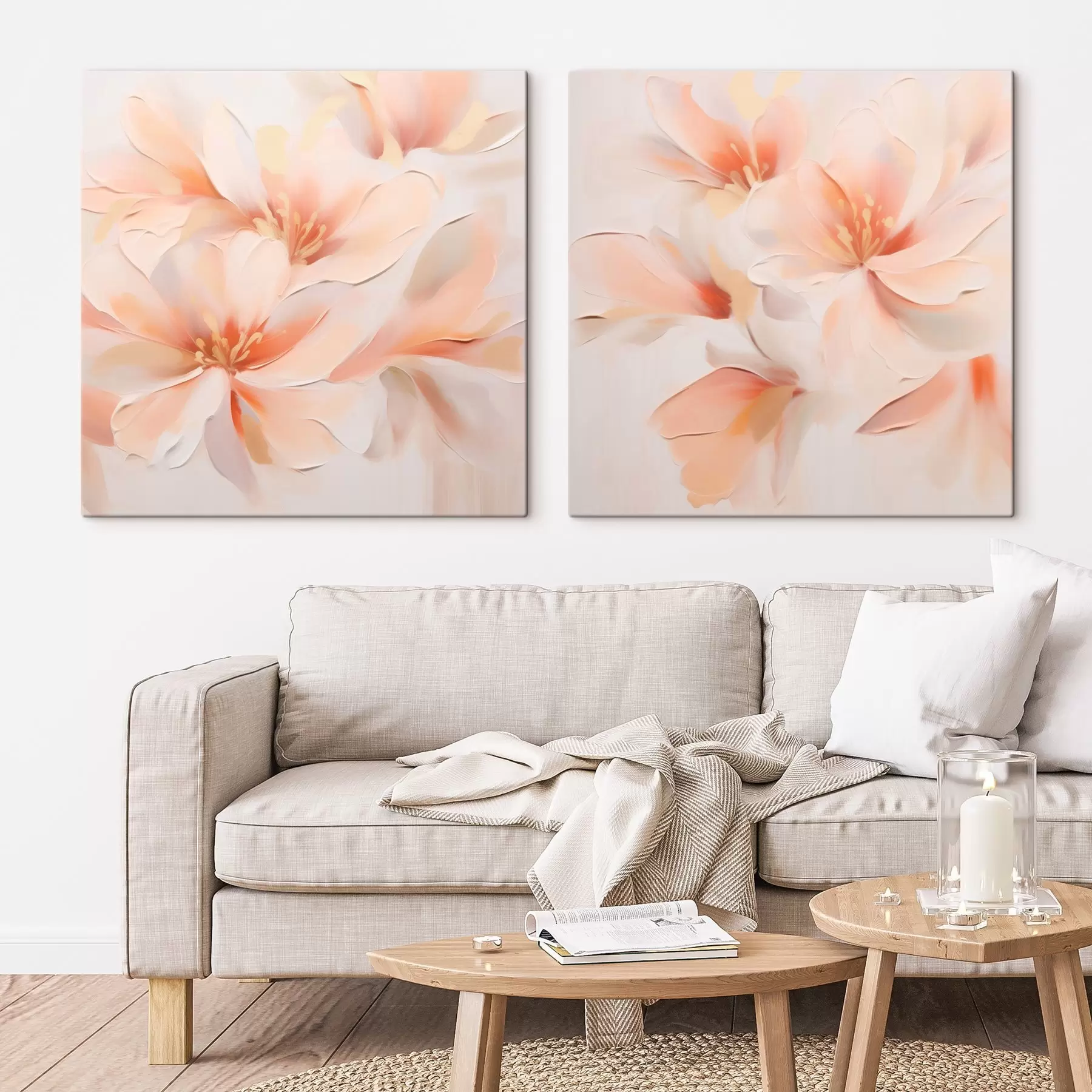 Fototapete Abstrakte zarte Blumen m00789