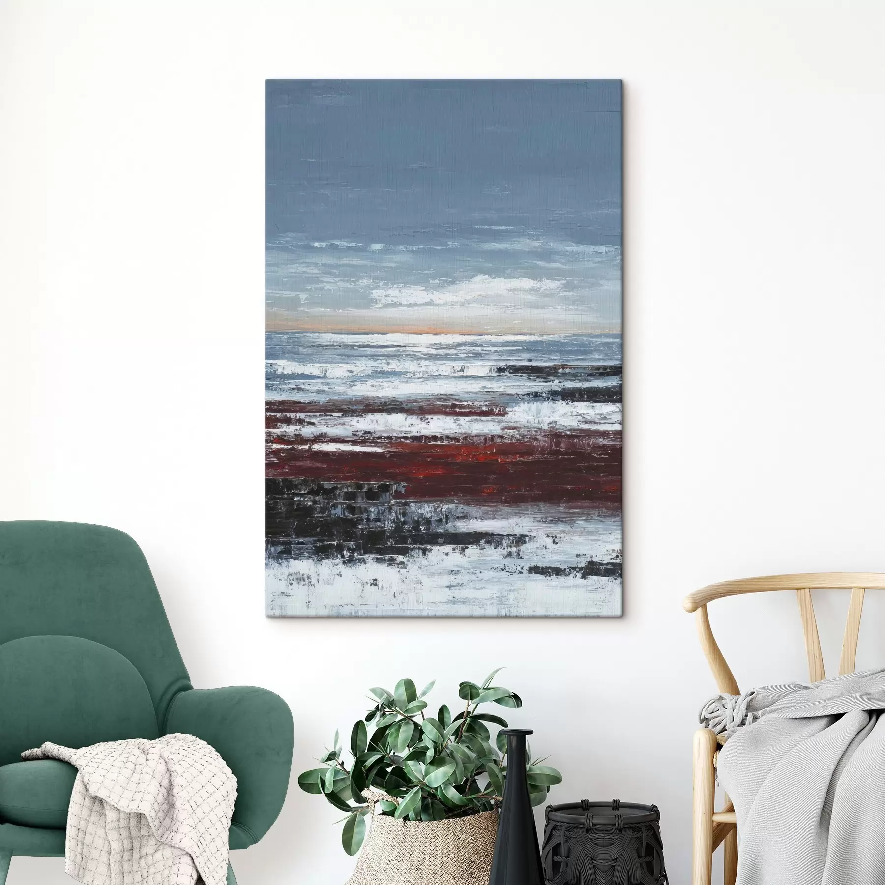 Fototapete Abstrakte Meereslandschaft s46014