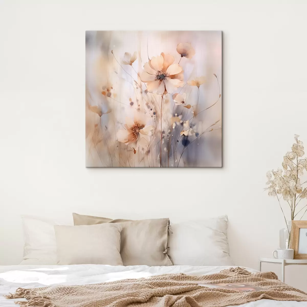 Fototapete Zarte abstrakte Wildblumen s46139