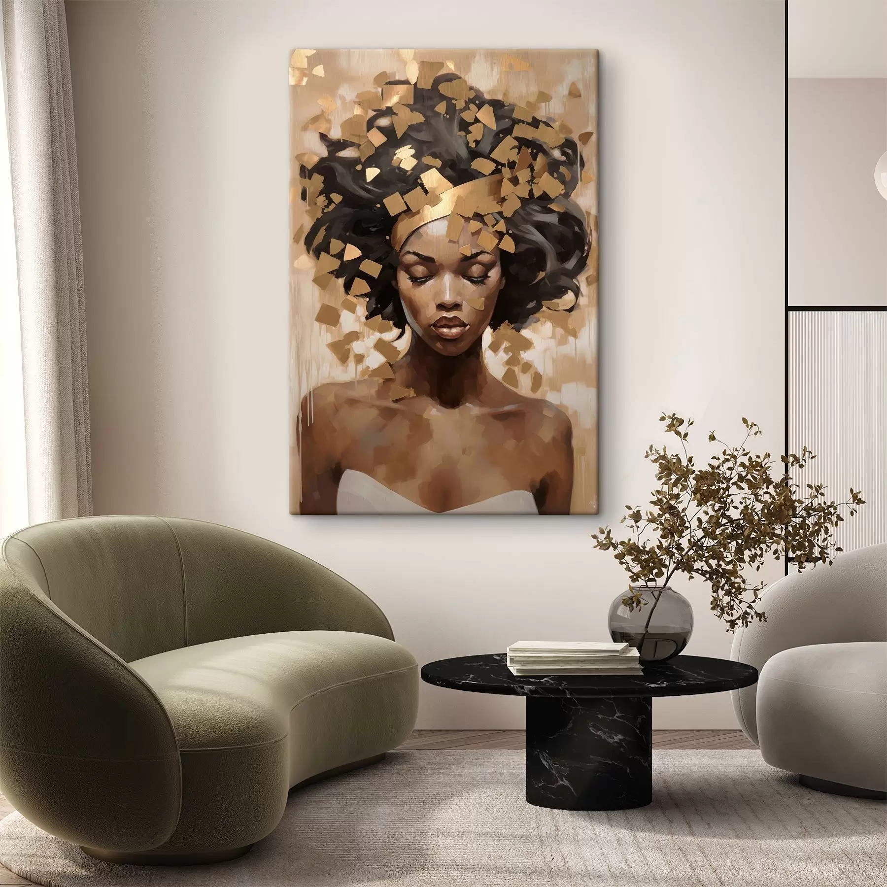 Fototapete Porträt einer Frau s46259