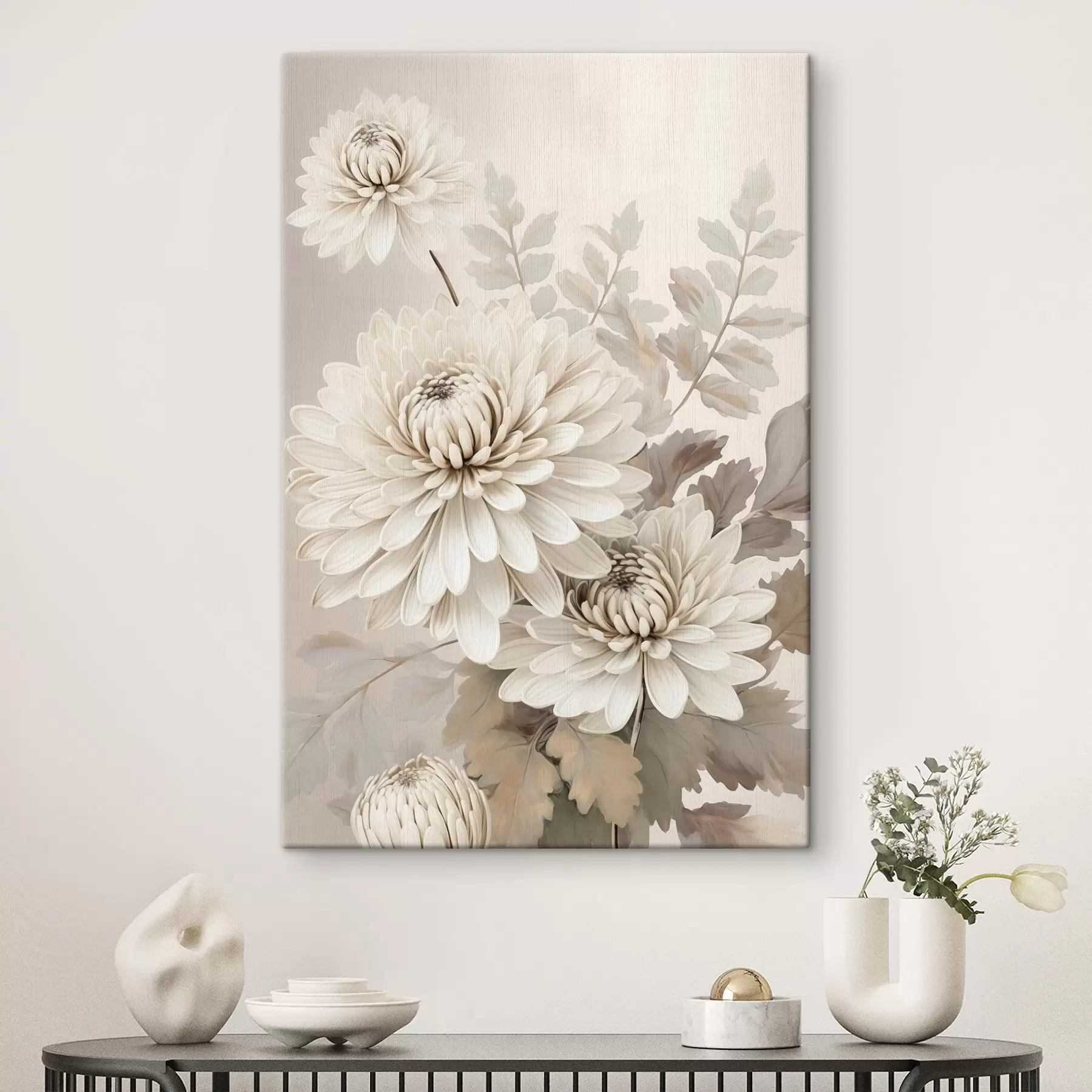 Fototapete Abstrakte Chrysanthemen s46261