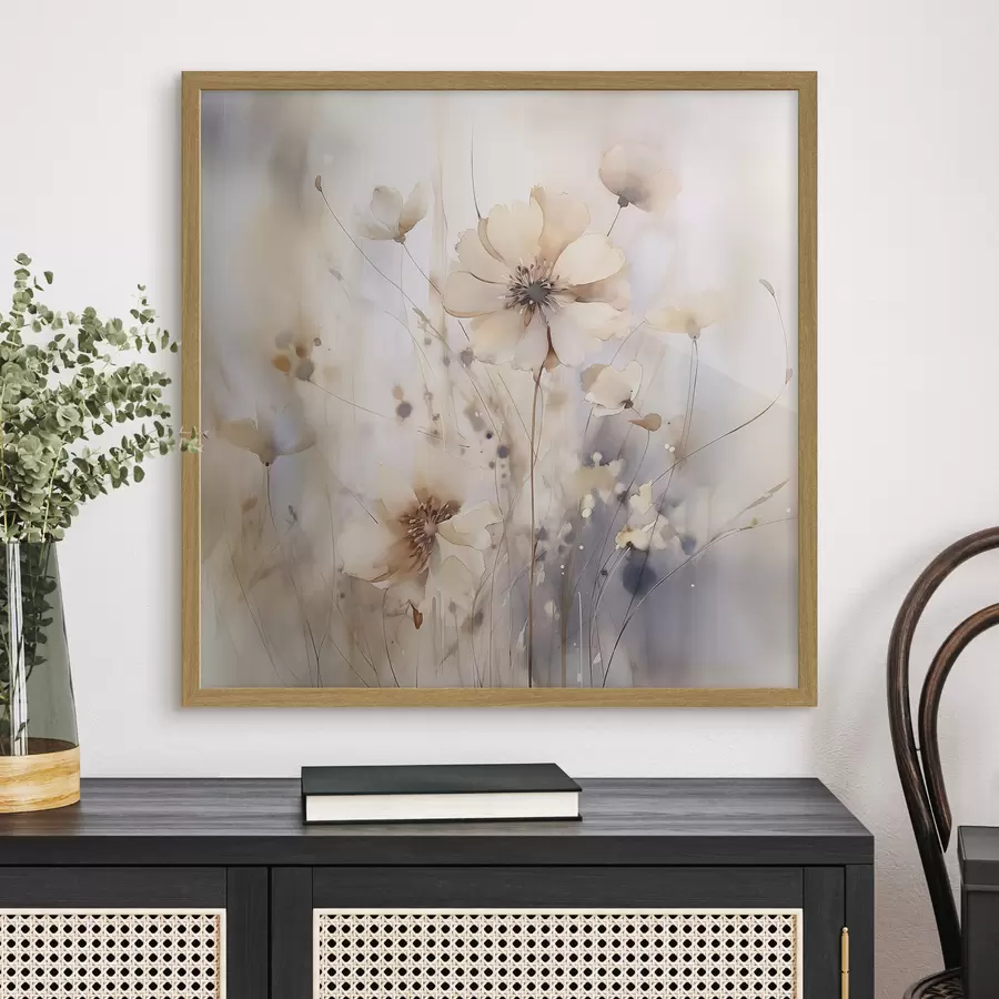 Fototapete Zarte abstrakte Wildblumen f46139