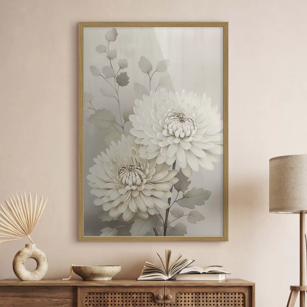 Poster Abstrakte Chrysanthemen f46257