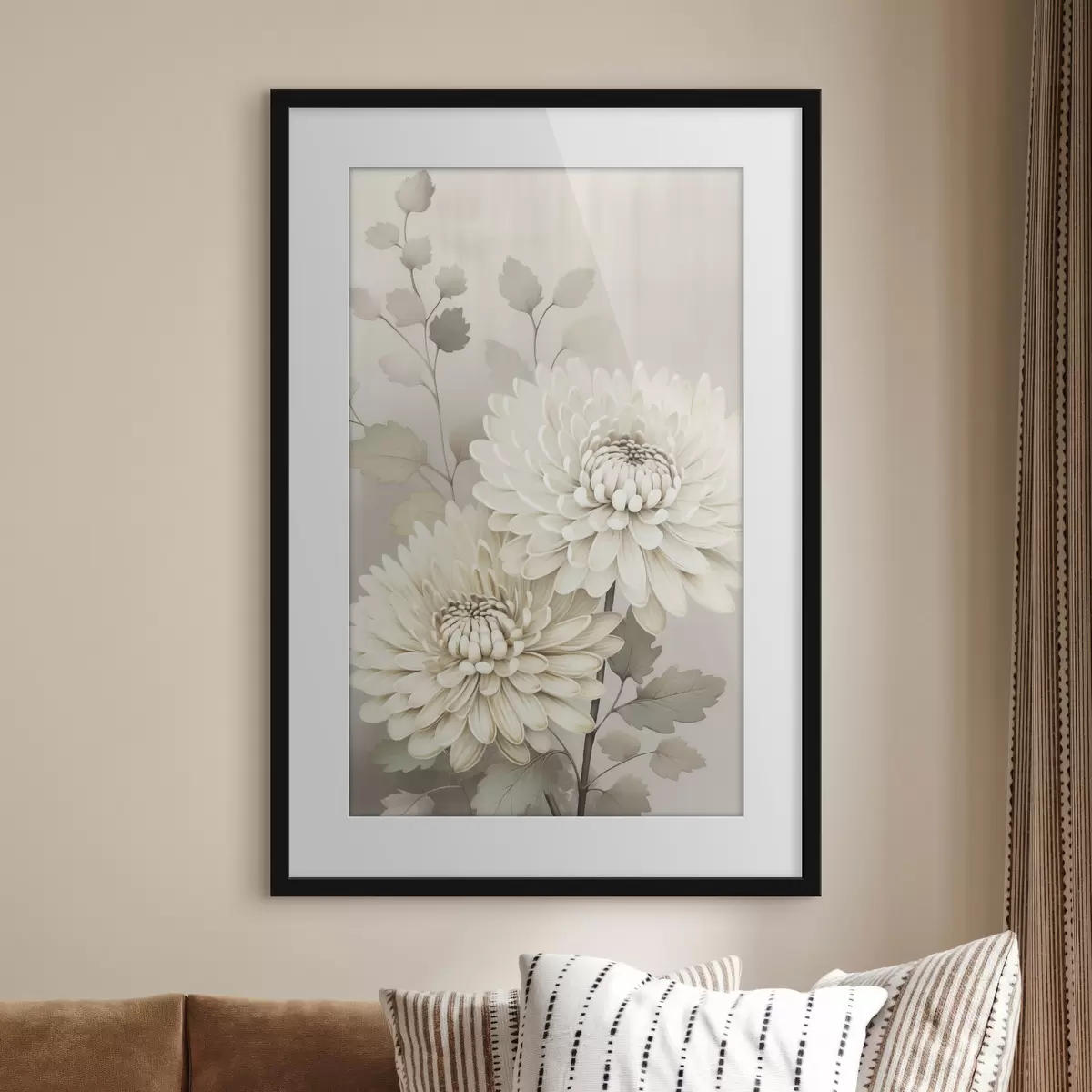 Poster Abstrakte Chrysanthemen f46257