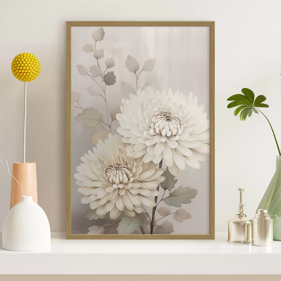 Fototapete Abstrakte Chrysanthemen f46257