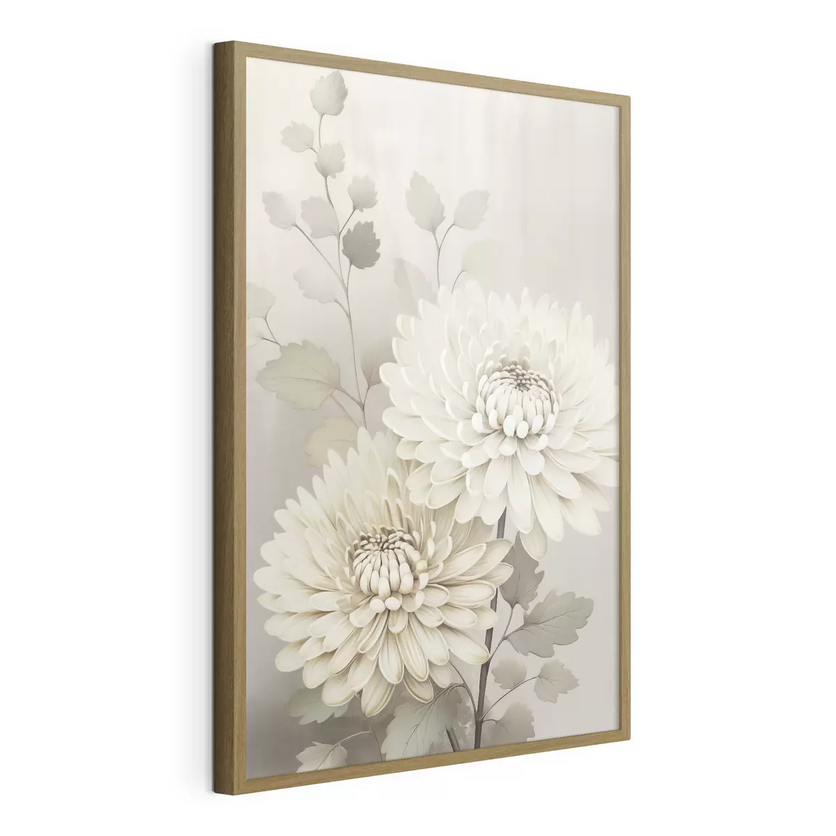 Poster Abstrakte Chrysanthemen f46257