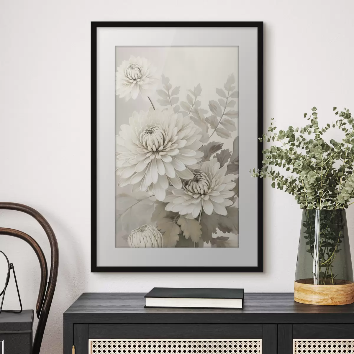 Poster Abstrakte Chrysanthemen f46261